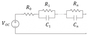 thevenin battery model simulation