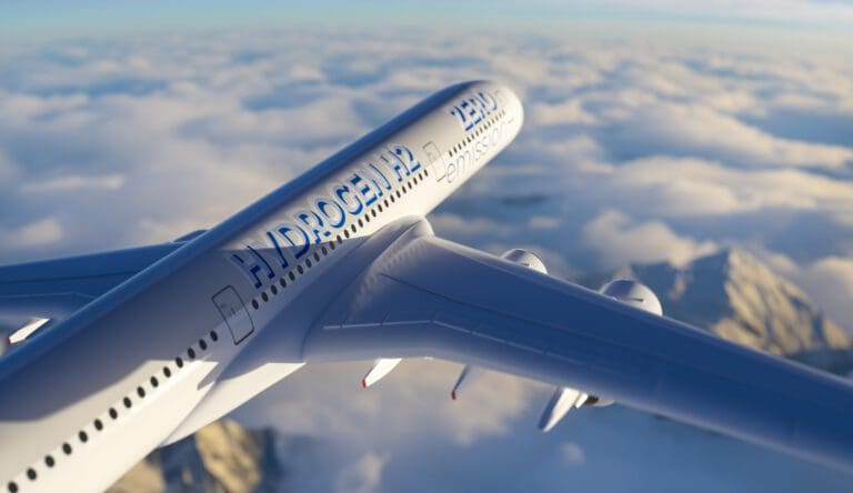 Blue Hydrogen filled H2 Aeroplane flying in the sky - future H2 energy concept.||Battery pack temperature at 60°C charging|Li-plating potential at 60°C|Li-plating potential output at 25°C|Li-plating potential output at -10°C|||Figure 5: SEI and Li-plating formation|Monitor signals for relevant battery pack states|Constant-current charging strategy example|Problems (left column) and solutions (right column) for BMS design|Operational window of a lithium-ion battery|Challenges Addressed||||||GT-SUITE & GT-Autolion model for engineering